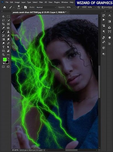 Electricity Lightning Effect in Photoshop