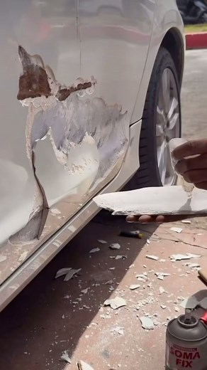 599K views · 3.4K reactions | I’ve been doing it wrong all along 臘‍♂️…. One big pot hole and half this door is falling off… • #autobodyshop#autobodyshoplife#bodyshop#bodyshoplife#bodyshops#carrepair#carrepairs#repairshop#shoplife#autorepairs#autobodywork##collision#collisionshop#collisioncenter#panelbeater#vancouverautoshow#sema#collisiontech#autobodylife#autobodytechnician | Luxury Car Repair | Facebook