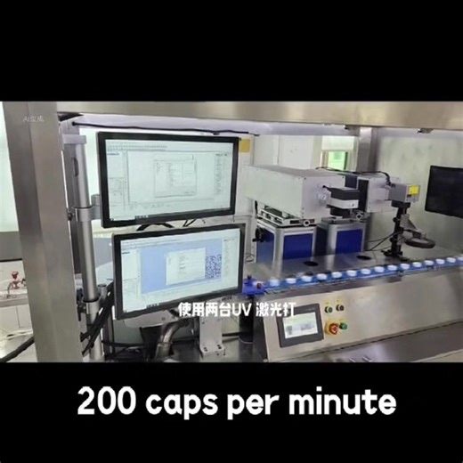 High-Speed UV Laser Marking Machine for Plastic Bottle Caps (1200...