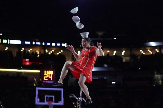 Red Panda Down: Legendary NBA Halftime Performer & ‘AGT’ Contestant Falls Off 7-Foot-High Unicycle At WNBA Game