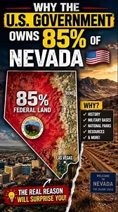 Why Does the U.S. Government Own 85% of This State? 🇺🇸😱 | The Nevada Mystery #shorts