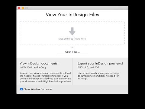 InDesign File Open Utility