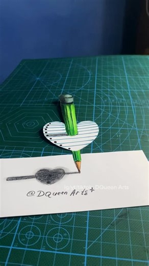 Dewi Qudsy | DQueen Arts | Cara gambar pensil bisa berdiri 3D ✏️ Ohya, tinted lip serumnya aku pakai dari @skintificid ya 👄 #skintific #skintificid #art #drawing... | Instagram