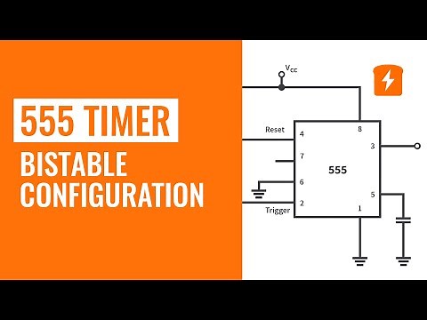 555 Timers - Bistable Multivibrator Configuration