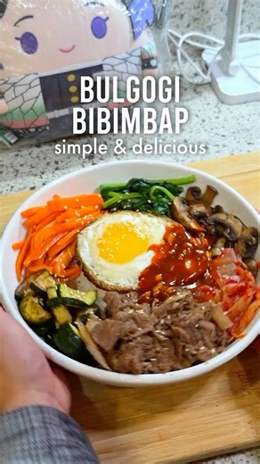 get messy with bulgogi bibimbap