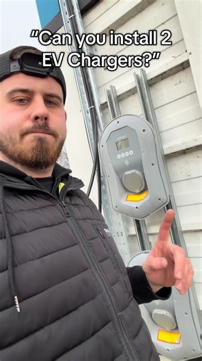 OM Electrical on Instagram: "Can you install 2 ev chargers ? #sparky #electricianuk #howto #install #viral #reel #electrician #ev #evcharger"