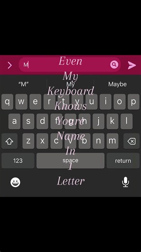 When My Keyboard Knows Your Name in One Letter