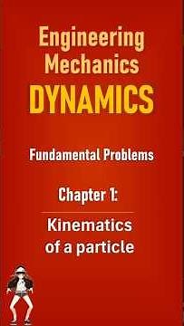Dynamics - Kinematics of a Particle (Hibbeler) - Fundamental Problems #shorts #engineering