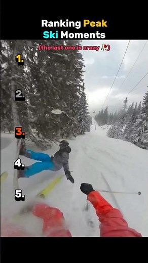 Ranking Peak Ski Moments ❄️