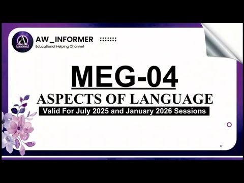 MEG 04 Solved Assignment 2025–26 | MEG 04 Solved Assignment in English 25–26 | Free on #yt #ignou