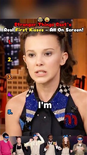 Stranger Things Cast’s Real First Kisses – All On Screen! #funny #StrangerThings #MillieBobbyBrown