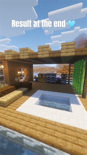 Cutest floating house in Minecraft💙 Would you live here? #minecraft #minecraftbuild #minecrafthouse
