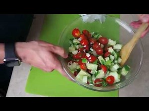 How To Make A Fresh And Easy Summer Salad - ASMR