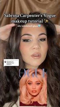 Sabrina Carpenter Vogue Makeup Tutorial 💋 60s Bombshell Glam #makeuptutorial #sabrinacarpenter