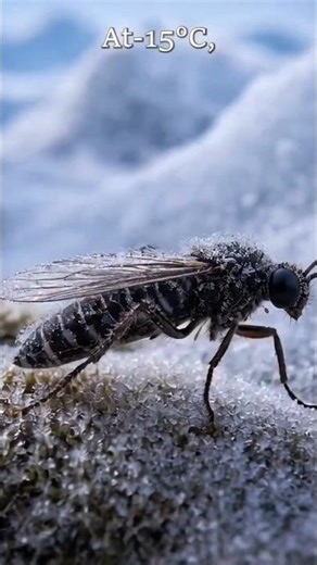 The Insect That Can Survive Being Frozen Solid #shortsfeed #usa #anterticmidge