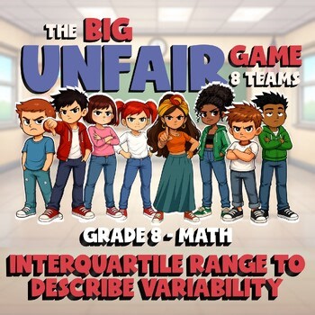 Interquartile Range to Describe Variability BIG UNFAIR Math Game - Grade 8