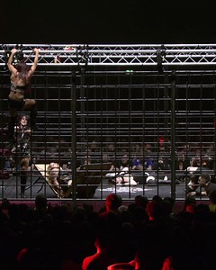 WWE Superstars battle in a steel cage. | Insane Championship Wrestling