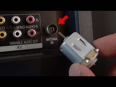 DC Motor Unlocks Worldwide TV Channels || Antenna Booster