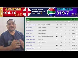 REVIEWS OF ICC WOMEN'S CRICKET WORLD CUP 25 || SEMIFINAL 1ST ENGLAND W VS SOUTH AFRICA W