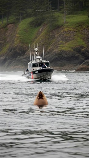 Steller Sea Lion Warns Coast Guard Officer From Deadly Boat Explosion! #rescue #animals #wildlife | Vu Bros
