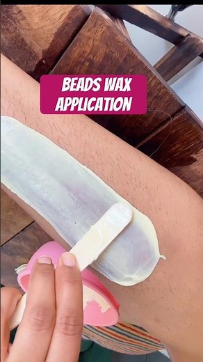 practice beads wax application at Home #wax #brazillianwax #skincare