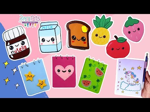 DIY - MINI LIBRETAS - Back to School - muchas ideas de libretas lindas - Haz tu propia papelería!