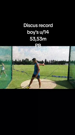Discus Record Achieved by U/14 Athlete: 53.53m