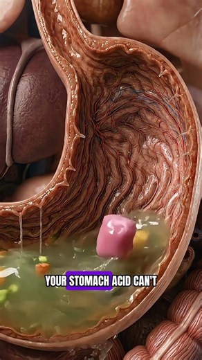 What Happens Inside Your Body If You Swallow Gum? #humanbody #shorts #animation