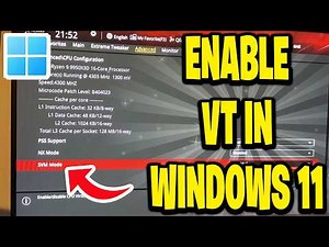 How To Enable VT In Windows 11