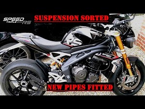 Pro Race exhaust fitted - Suspension setup done | Triumph Speed Triple 1200 RS