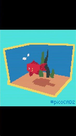 picoCAD is fun! #picocad #3dcg