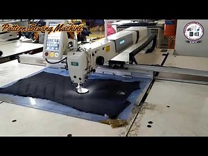 ZOJE Pattern Sewing Machine for Jacket| ZJ-M6-GS900H-SF-V2| Operating Video for Down Jacket Project.