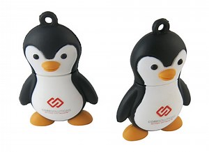 Wholesale Customize USB Memory Stick, Custom Penguin Shape USB