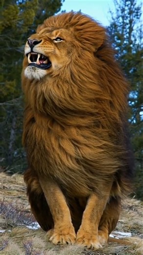 Angry lion Roaring 😳 king of jungle, #angrylion #lionroar #wildlifeshort #lionshorts #kingofjungle