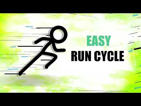 Stick figure Run Cycle Tutorial | 2025