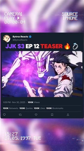 Jjk S3 Ep 12 Teaser 🔥 💍 #jujutsukaisen #anime #animeedit #jjk #yuta #uro #ryu