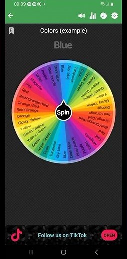 Spin the Wheel random picker Colors