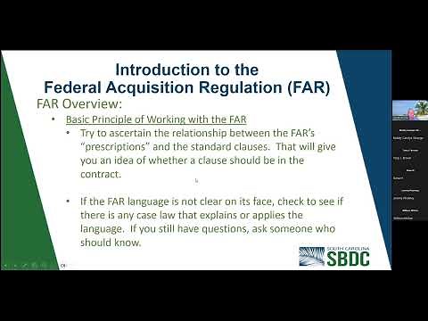 Introduction to the Federal Acquisition Regulations – FAR