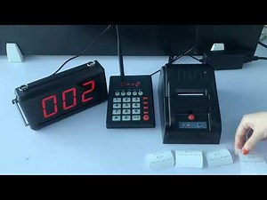 queue management system manual ticket dispenser K-999+K-302+K-TP thermal printer