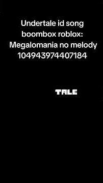 Undertale id song boombox roblox #роблокс #undertale #boombox #sans #song #chara #music #megalovania