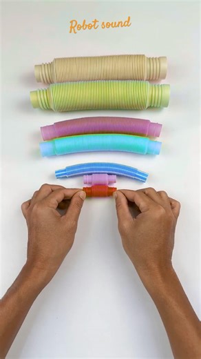 Creating Robot asmr and Relaxing POP-TUBE Sounds #diy #satisfyingvideos #relaxing #oddasmr #poptubes