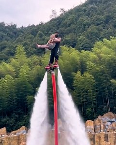 2.1M views · 10K reactions | Flyboarding is one of the coolest water sports around!  | MetDaan Fitness | Facebook