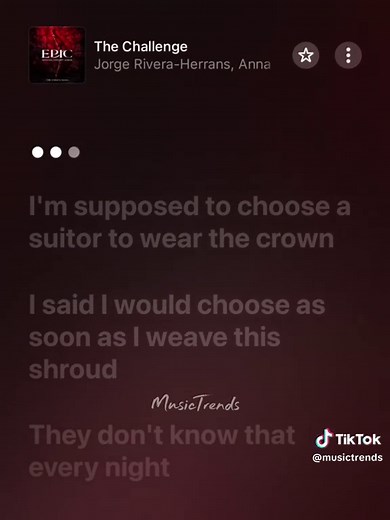 The Challenge: Lyrics and Musical Details
