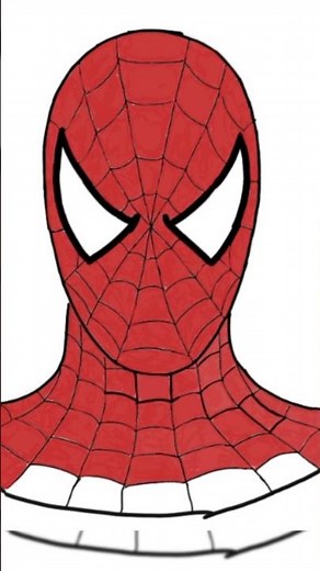 كيفية رسم سبايدر مان ⁉️🕷️🕸️🤔🧐 haw to drawin spider man step by step #shorts