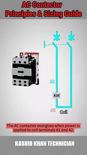 1K reactions · 196 shares | AC CONTACTOR PRINCIPLE AND SIZING GUIDE #electrician #education #electronics #contactor #magneticcontactor #electrical | Rashid Khan | Facebook