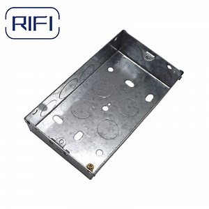[Hot Item] Switch and Socket Box Galvanized Steel Electrical 2 Gang Box with Brass Terminal
