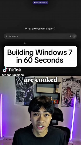 Construyendo Windows 7 con IA sin código