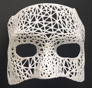 Voronoi Mask #3DThursday #3DPrinting