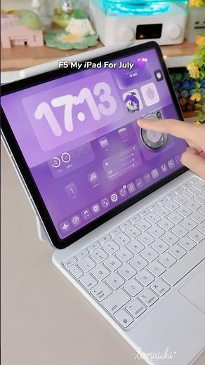 How I Setup My iPad For July 💜ྀི Aesthetic & Minimal but Cute #iPadSetup