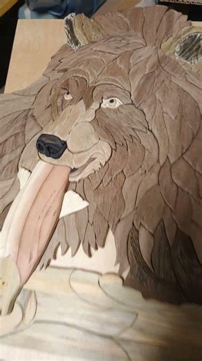 all cut and shaped #intarsia #art #woodworking #diy #scrollsaw